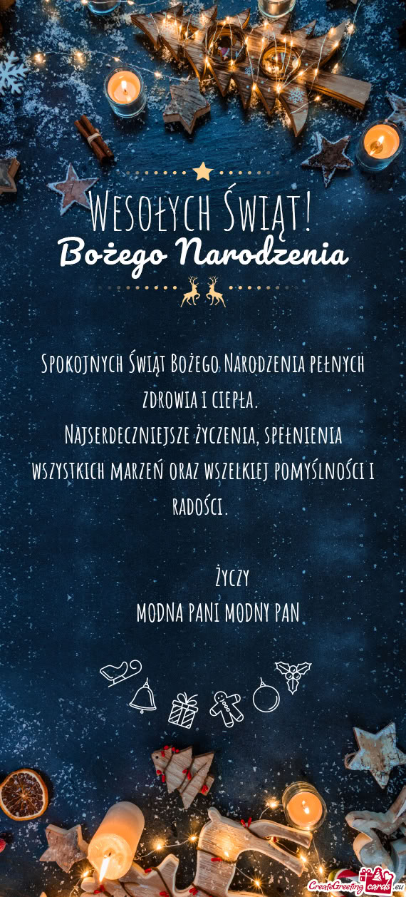 Spełnienia wszystkich marzeń oraz wszelkiej pomyślności i radości