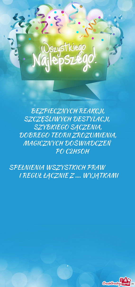 SPEŁNIENIA WSZYSTKICH PRAW     I REGUŁ ŁĄCZNIE Z .... WYJĄTKAMI