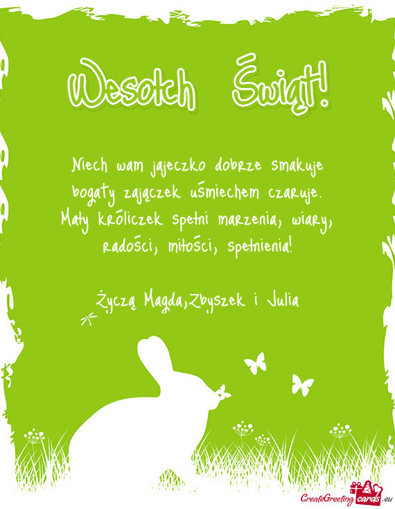 Spełnienia! Życzą Magda