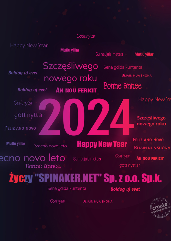 "SPINAKER.NET" Sp. z o.o. Sp.k.