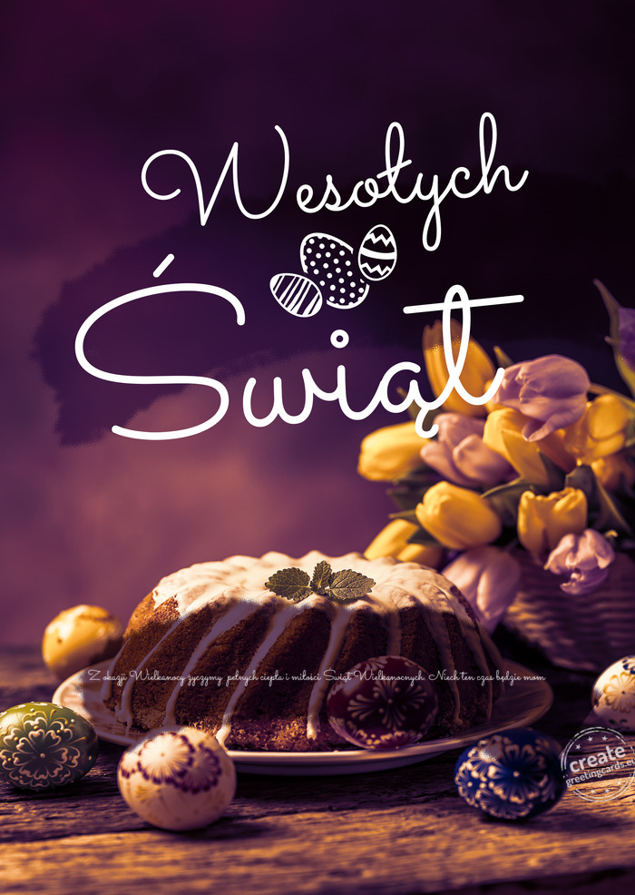 Spokojnej WielkanocyZ okazji Wielkanocy życzymy pełnych ciepła i miłości Świąt Wielkanocnych