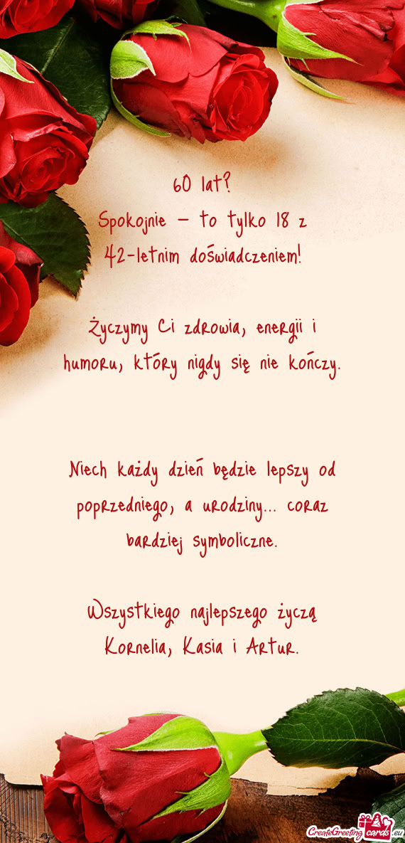 Spokojnie — to tylko 18 z 42-letnim doświadczeniem