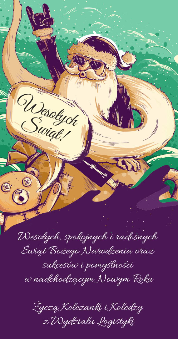Spokojnych i radosnych Świąt Bożego Narodzenia oraz sukcesów i pomyślności w nadchodzą