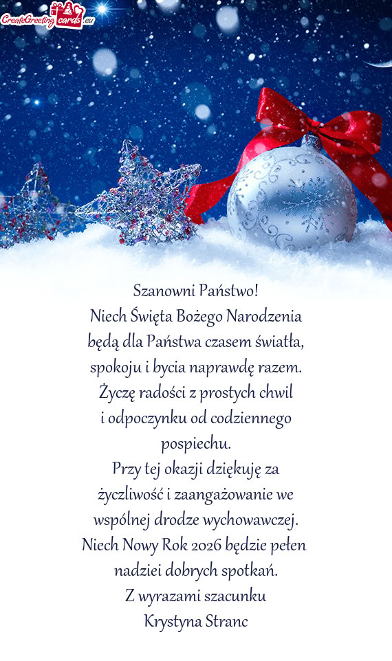 Spokoju i bycia naprawdę razem