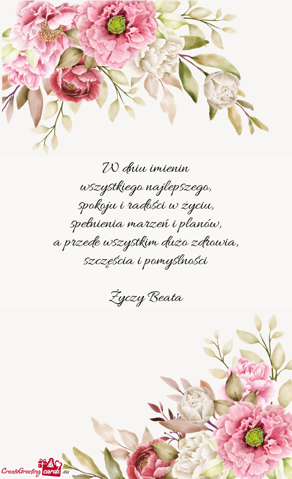 Spokoju i radości w życiu