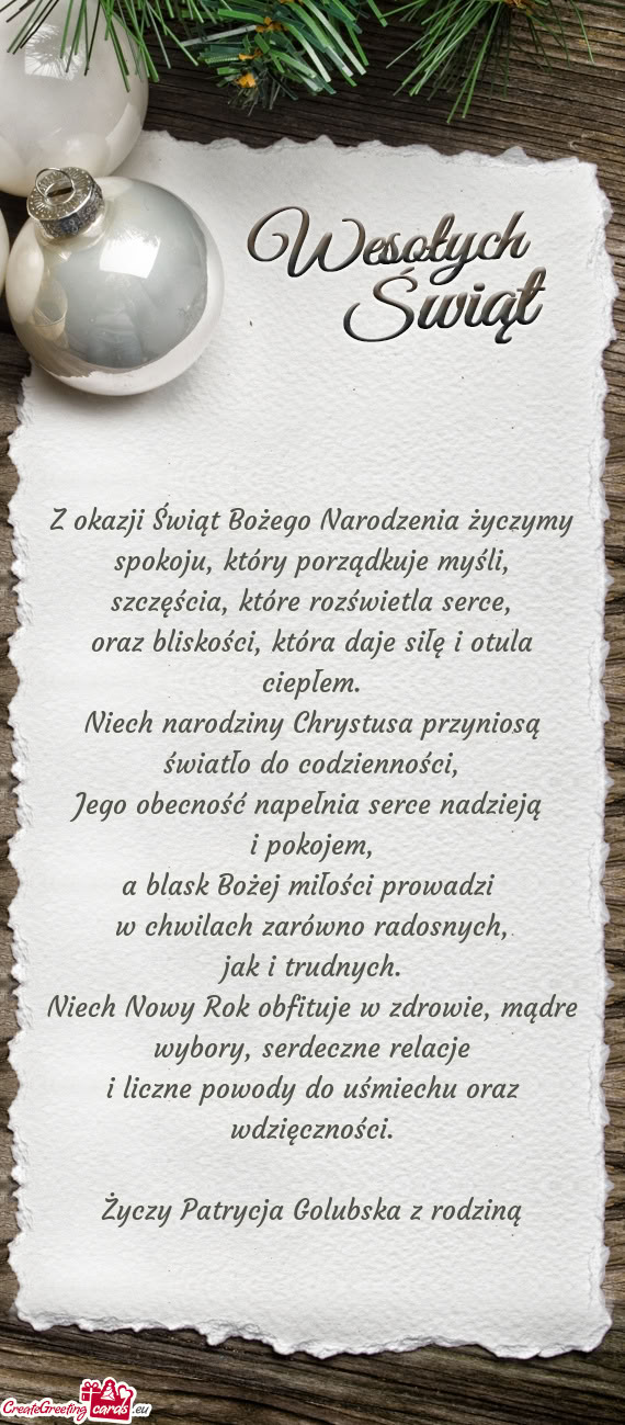 Spokoju, który porządkuje myśli