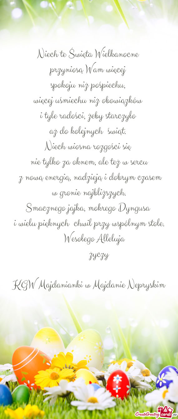 Spokoju niż pośpiechu