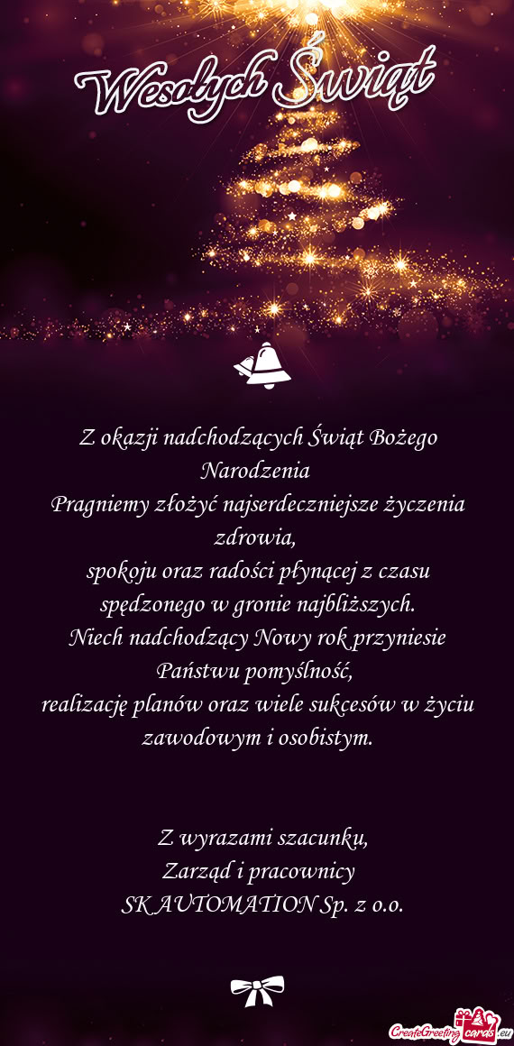 Spokoju oraz radości płynącej z czasu spędzonego w gronie najbliższych