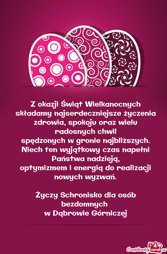 Spokoju oraz wielu radosnych chwil spędzonych w gronie najbliższych