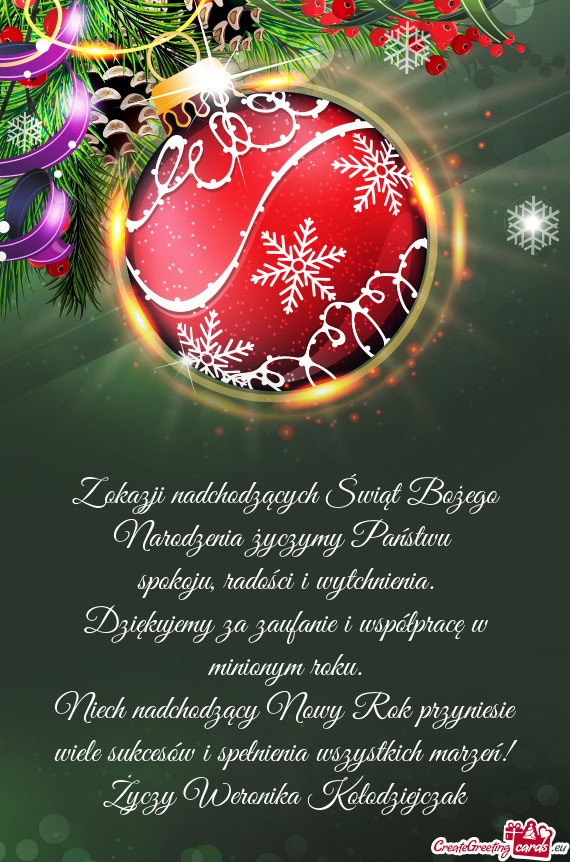 Spokoju, radości i wytchnienia