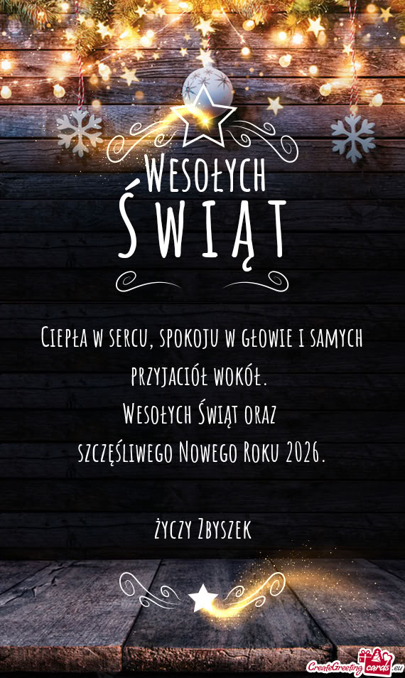 Spokoju w głowie i samych przyjaciół wokół