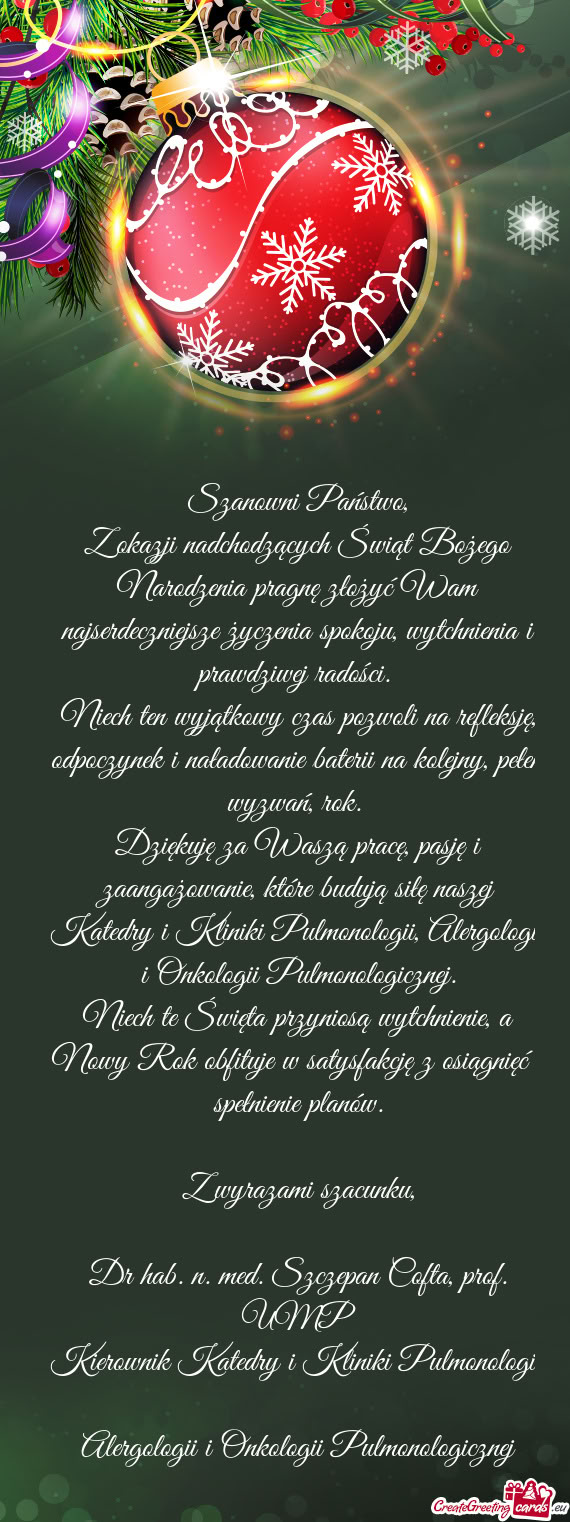 Spokoju, wytchnienia i prawdziwej radości