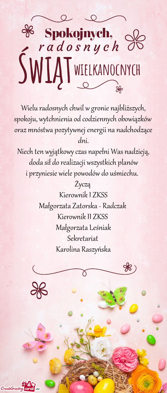 Spokoju, wytchnienia od codziennych obowiązków