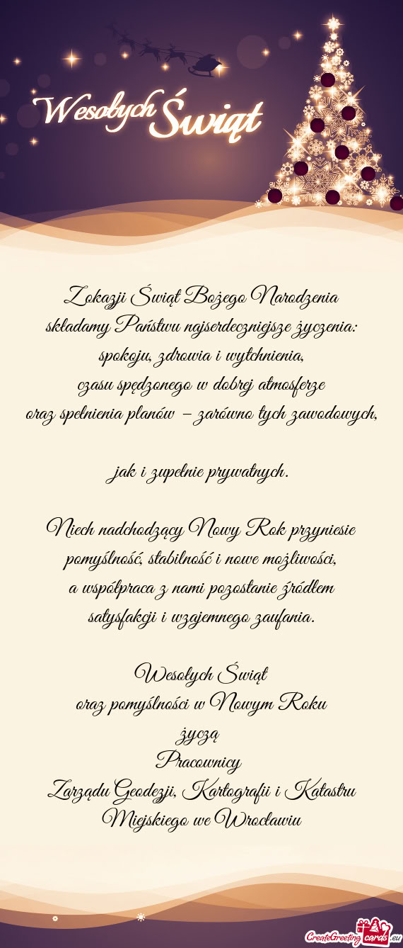 Spokoju, zdrowia i wytchnienia