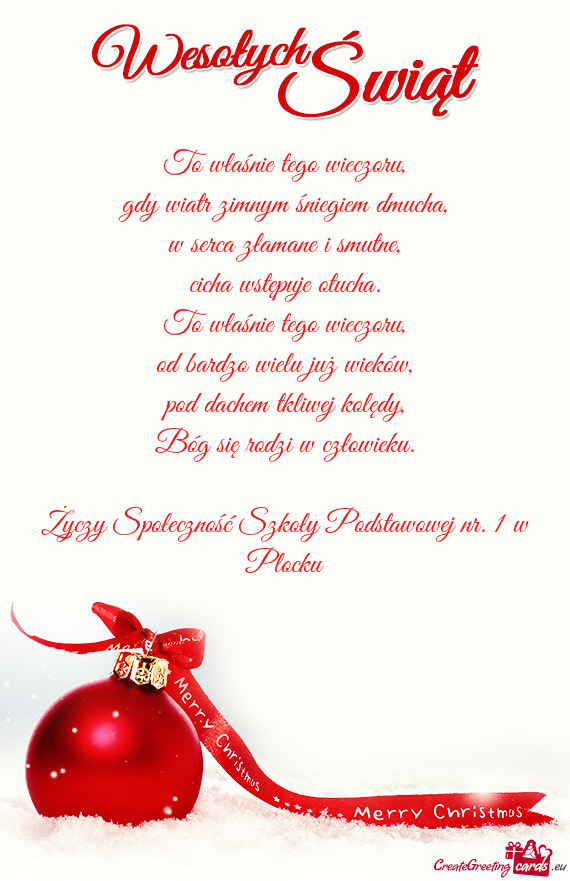 Społeczność Szkoły Podstawowej nr. 1 w Plocku