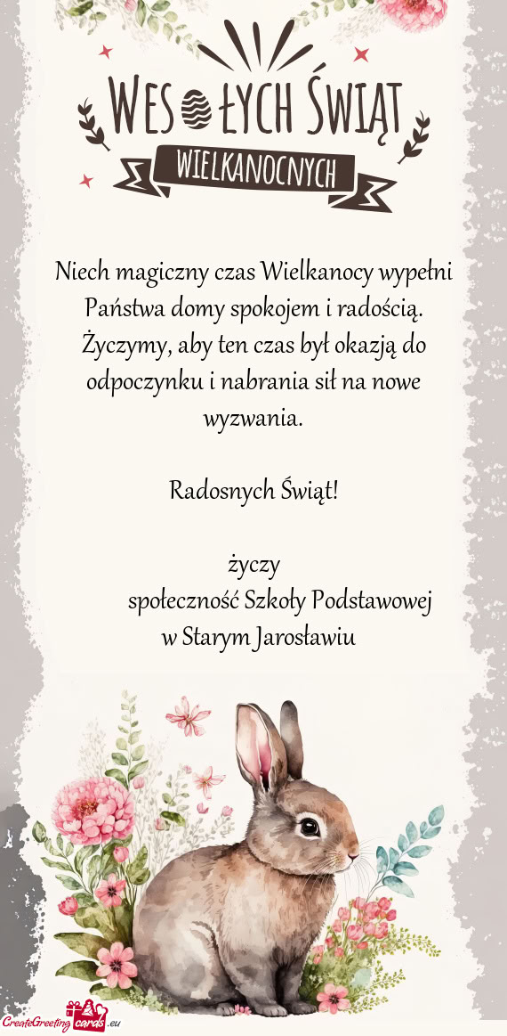 Społeczność Szkoły Podstawowej   w Starym Jarosławiu