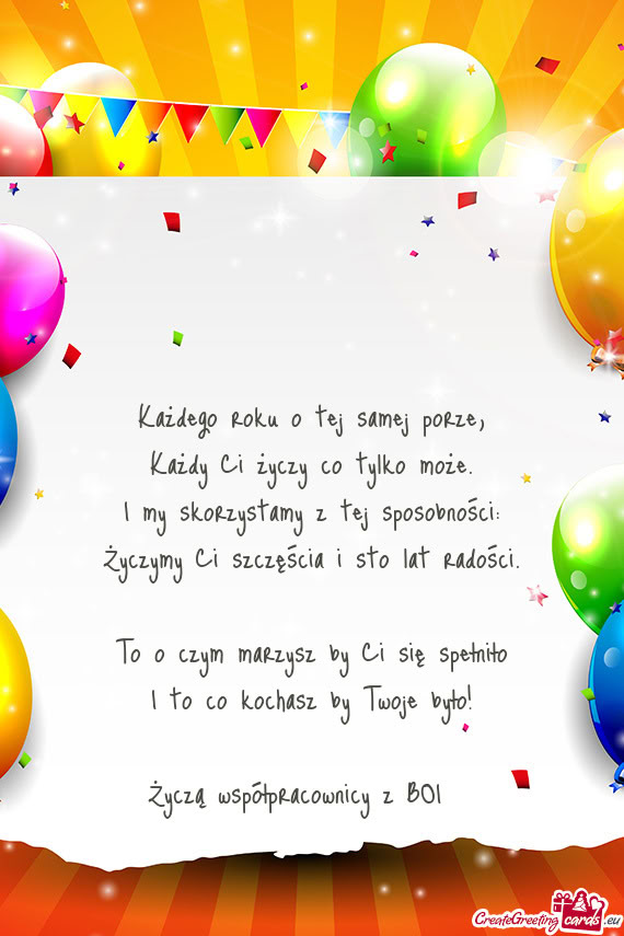 Sposobności: Życzymy