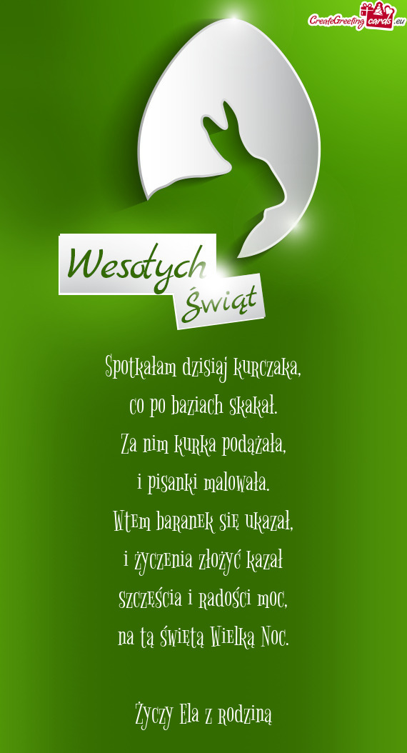 Spotkałam dzisiaj kurczaka,  co po baziach skakał.  Za nim kurka