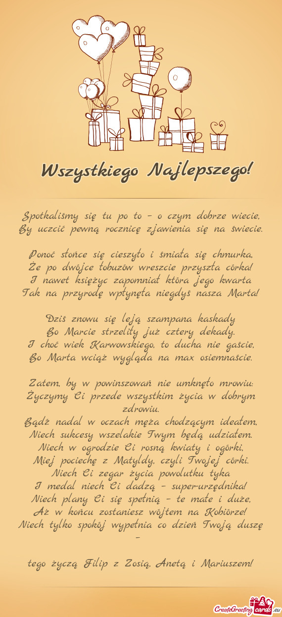 Spotkaliśmy się tu po to – o czym dobrze wiecie