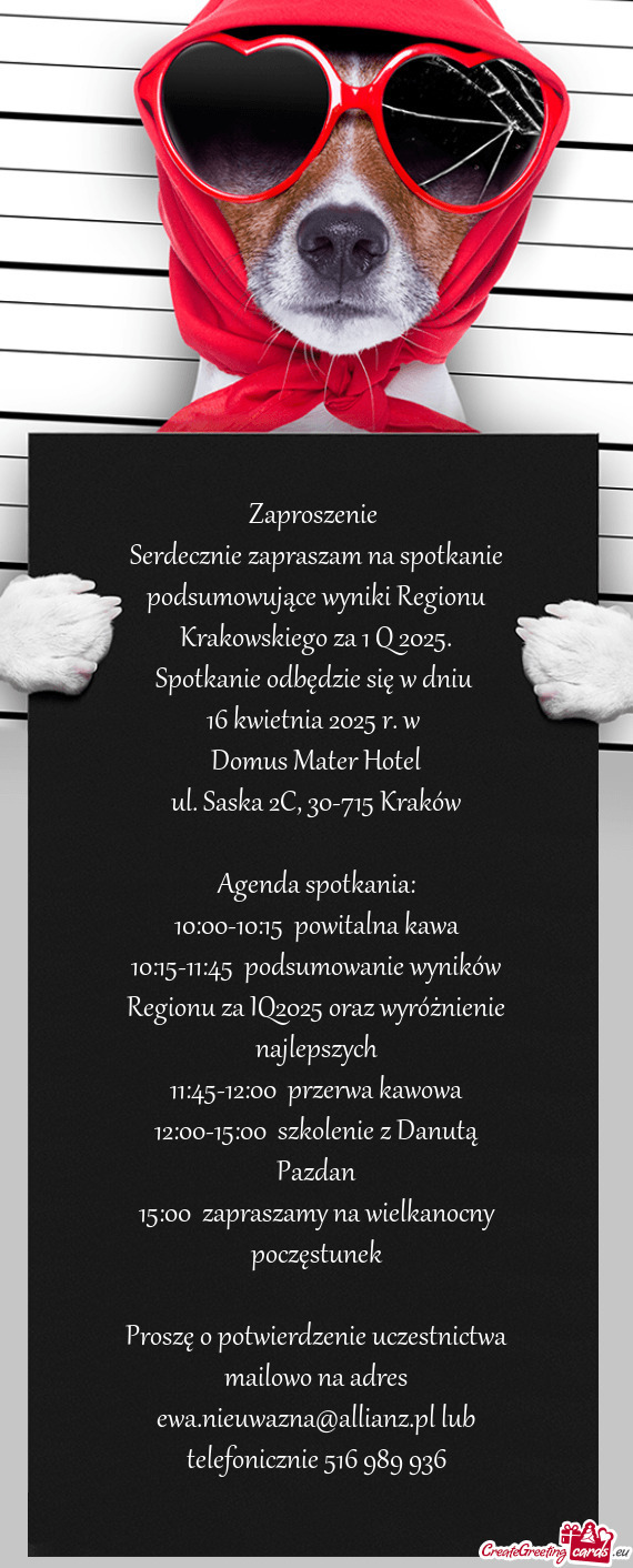 Spotkanie odbędzie się w dniu