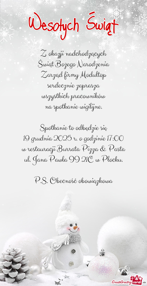 Spotkanie to odbędzie się