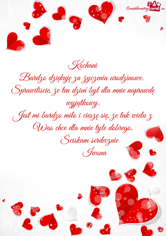 Sprawiliscie, że ten dzień był dla mnie naprawdę wyjątkowy