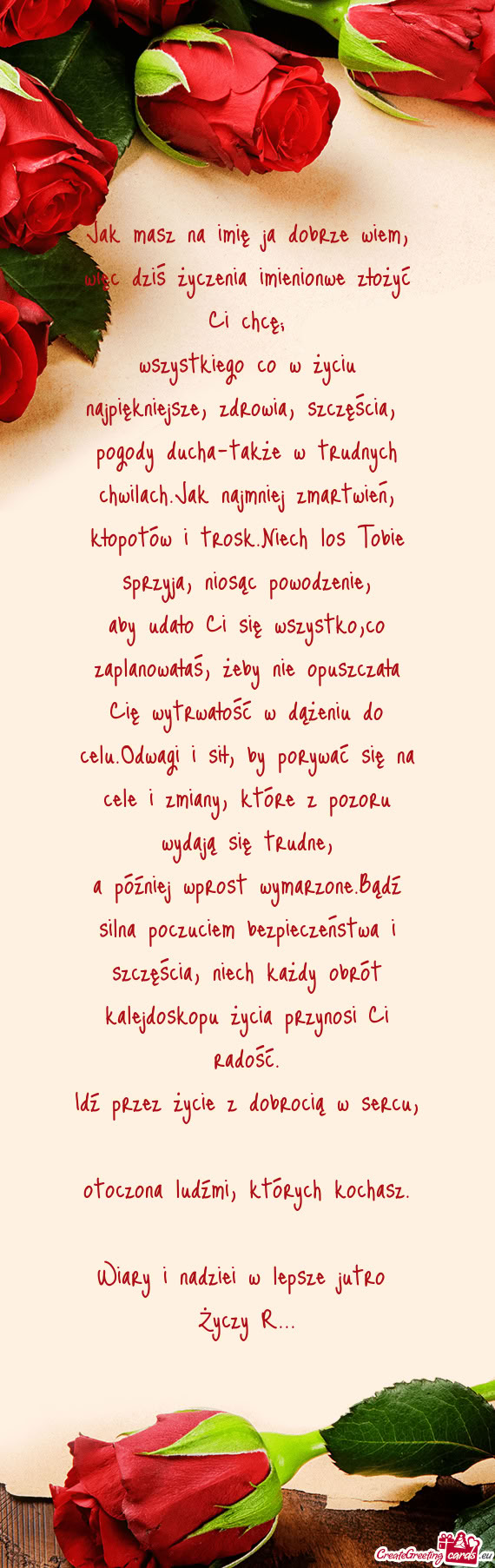 Sprzyja, niosąc powodzenie