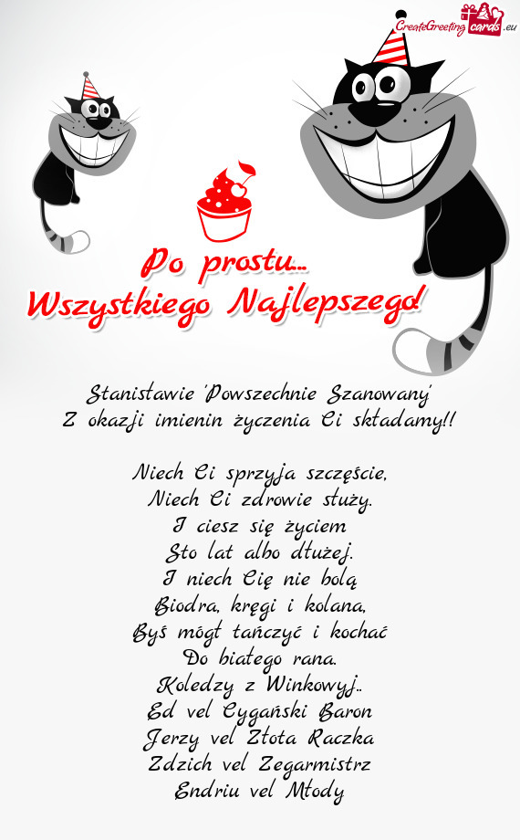 Stanisławie "Powszechnie Szanowany"