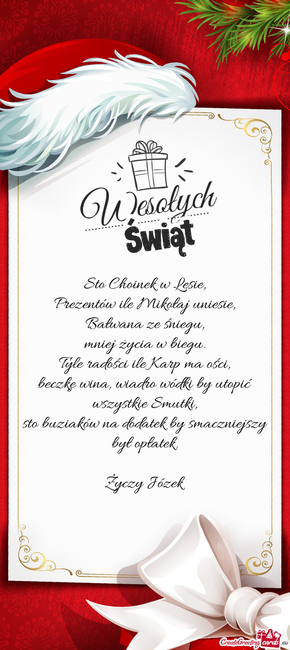 Sto Choinek w Lesie,  Prezentów ile Mikołaj uniesie,  Bałwana ze śniegu,