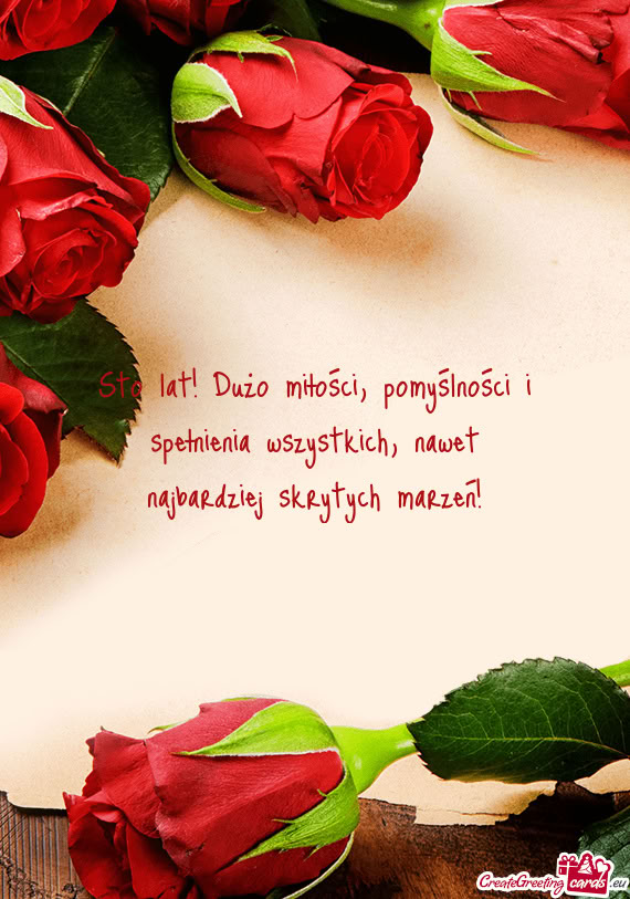 Sto lat! Dużo miłości
