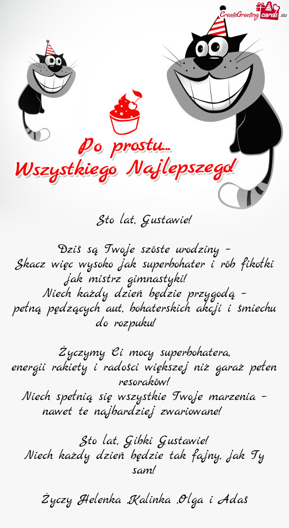 🎉 Sto lat, Gustawie! 🎉