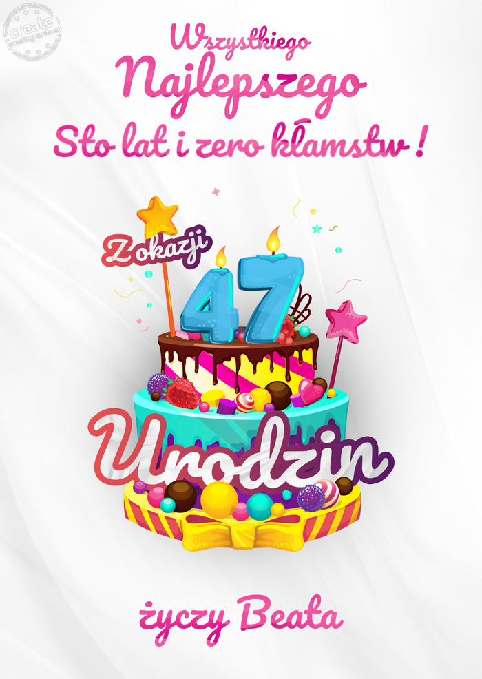Sto lat i zero kłamstw !, Wszystkiego najlepszego z okazji 47 urodzin Beata