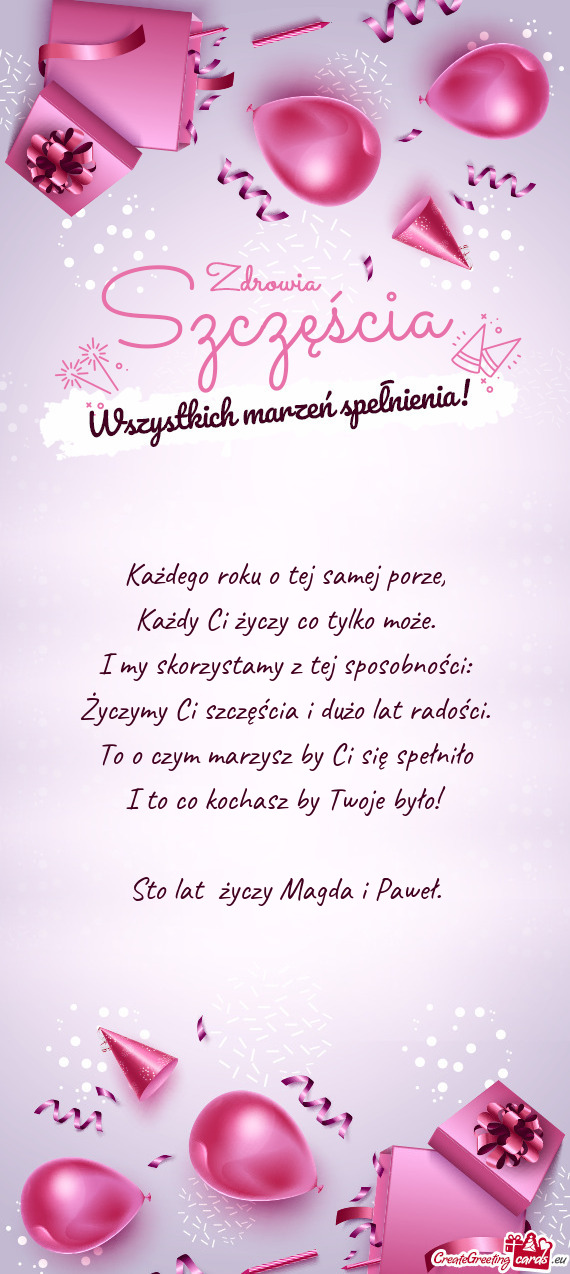 Sto lat Magda i Paweł