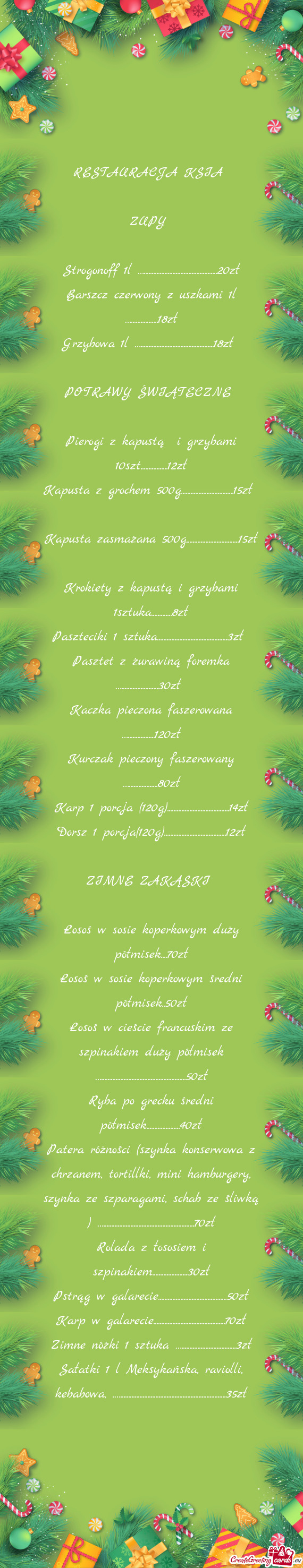 Strogonoff 1l …..............................................20zł