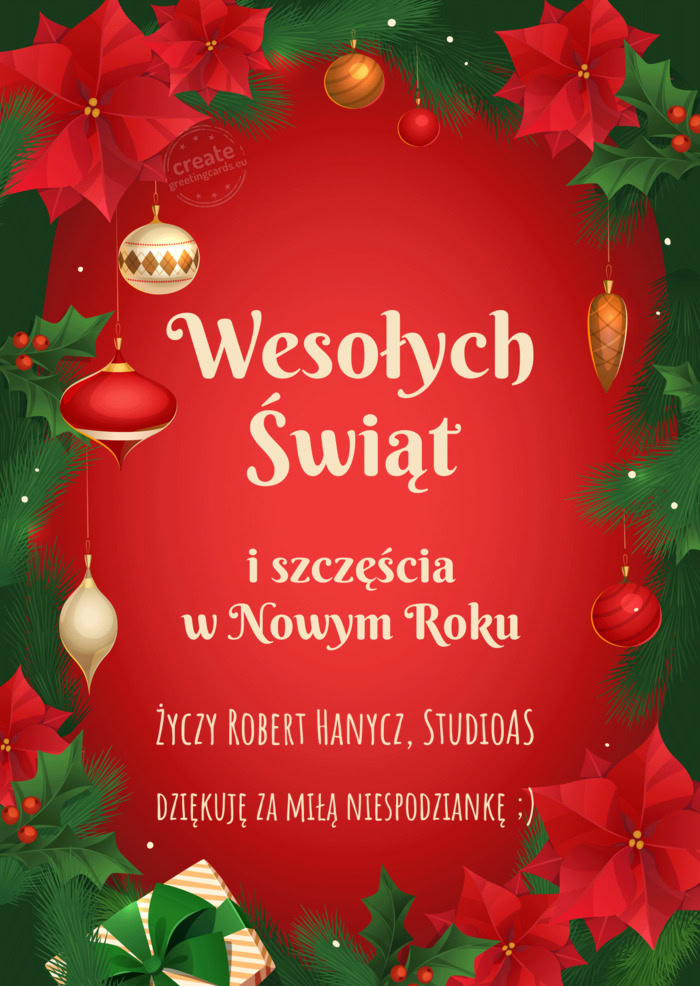 StudioAS dziękuję za miłą niespodziankę ;)