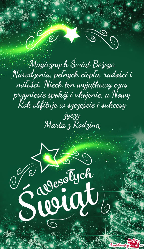 Sukcesy życzy Marta