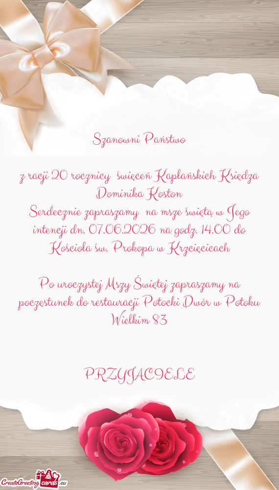 Św. Prokopa w Krzcięcicach