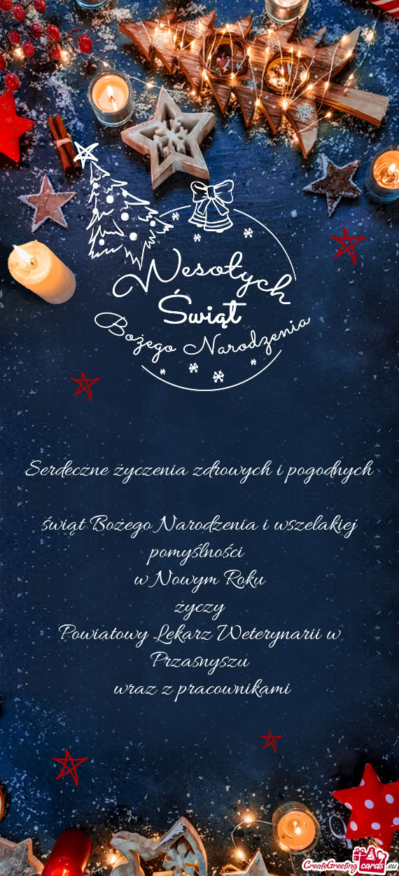 Świąt Bożego Narodzenia i wszelakiej pomyślności