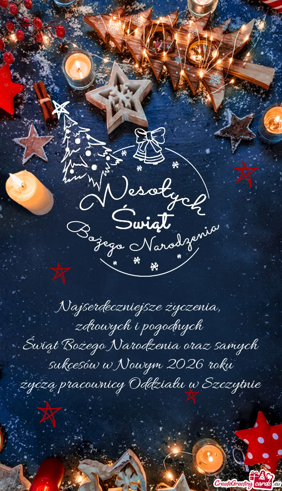 Świąt Bożego Narodzenia oraz samych sukcesów w Nowym 2026 roku