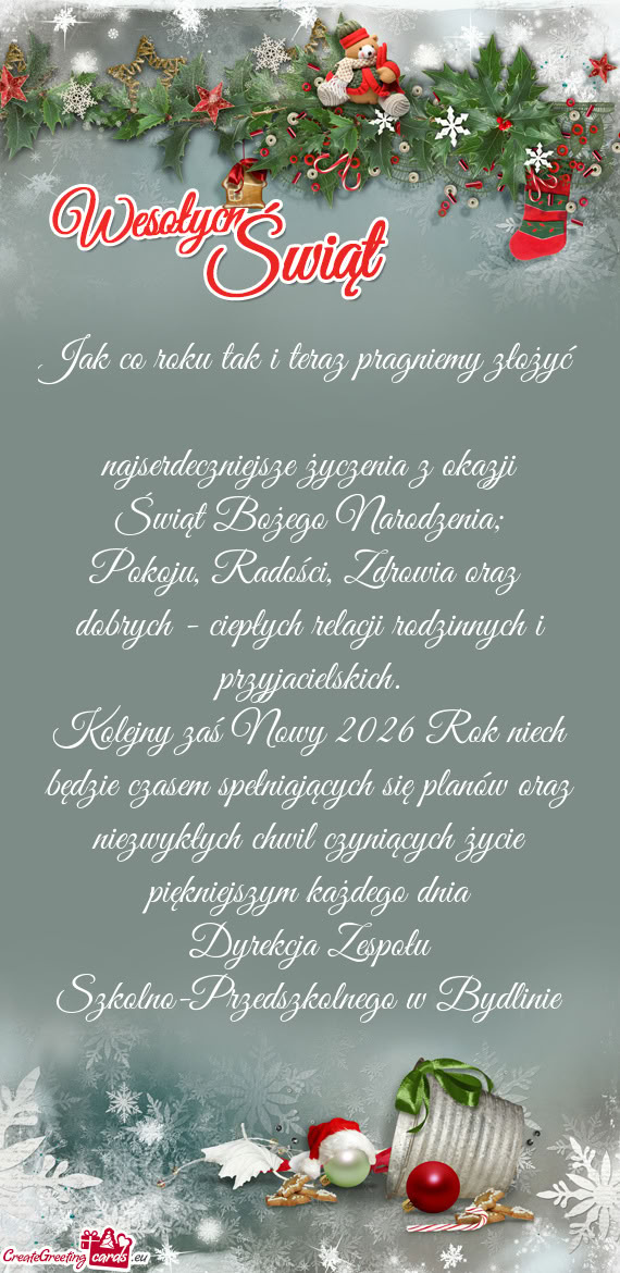 Świąt Bożego Narodzenia;