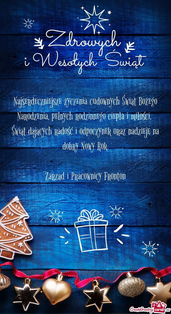 Świąt dających radość i odpoczynek oraz nadzieję na dobry Nowy Rok