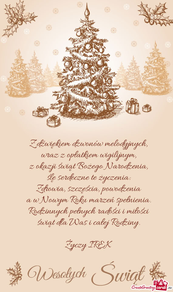 Świąt dla Was i całej Rodziny