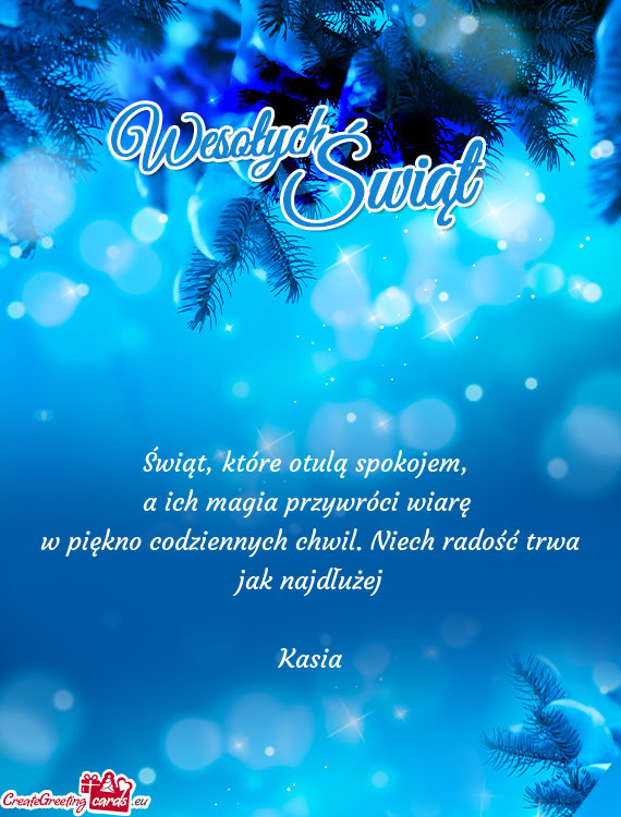 Świąt, które otulą spokojem