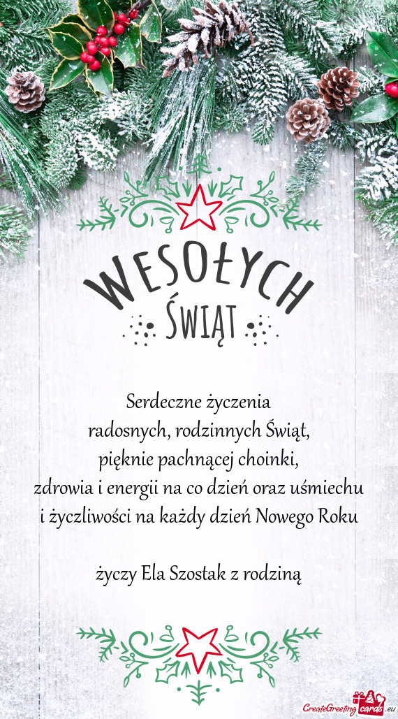 Świąt, pięknie