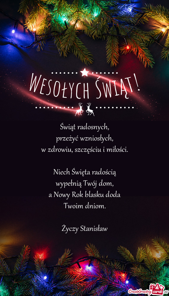 Świąt radosnych,  przeżyć wzniosłych,  w zdrowiu, szczęściu i