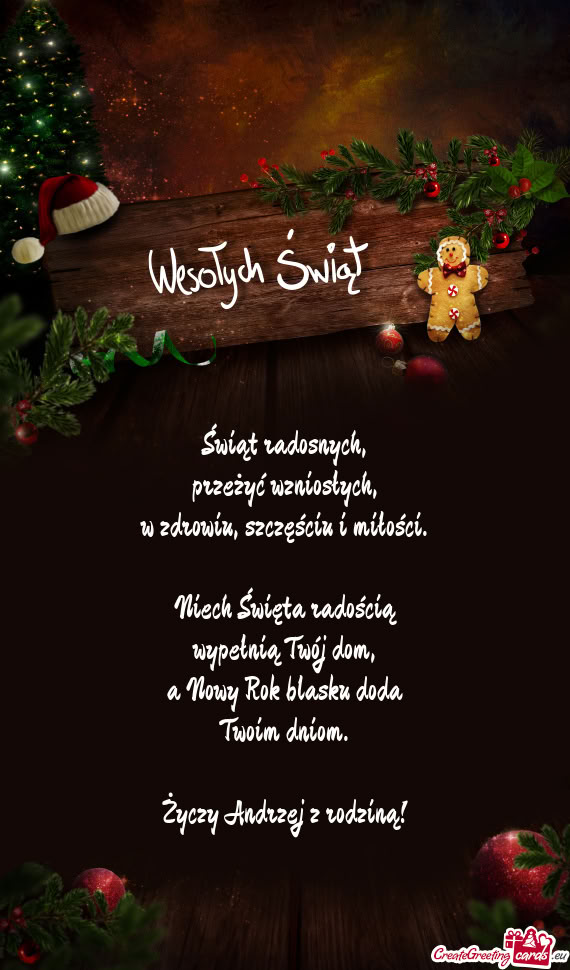 Świąt radosnych,  przeżyć wzniosłych,  w zdrowiu, szczęściu i