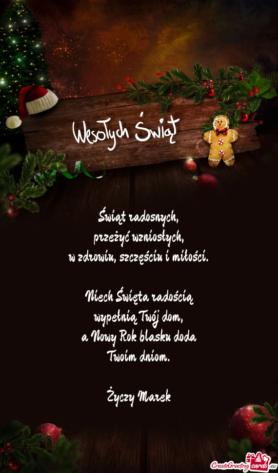 Świąt radosnych,  przeżyć wzniosłych,  w zdrowiu, szczęściu i