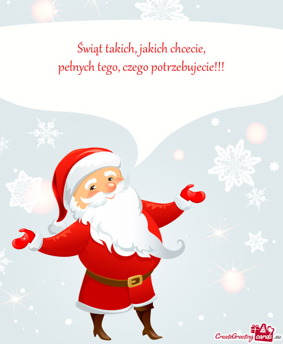 Świąt takich, jakich chcecie