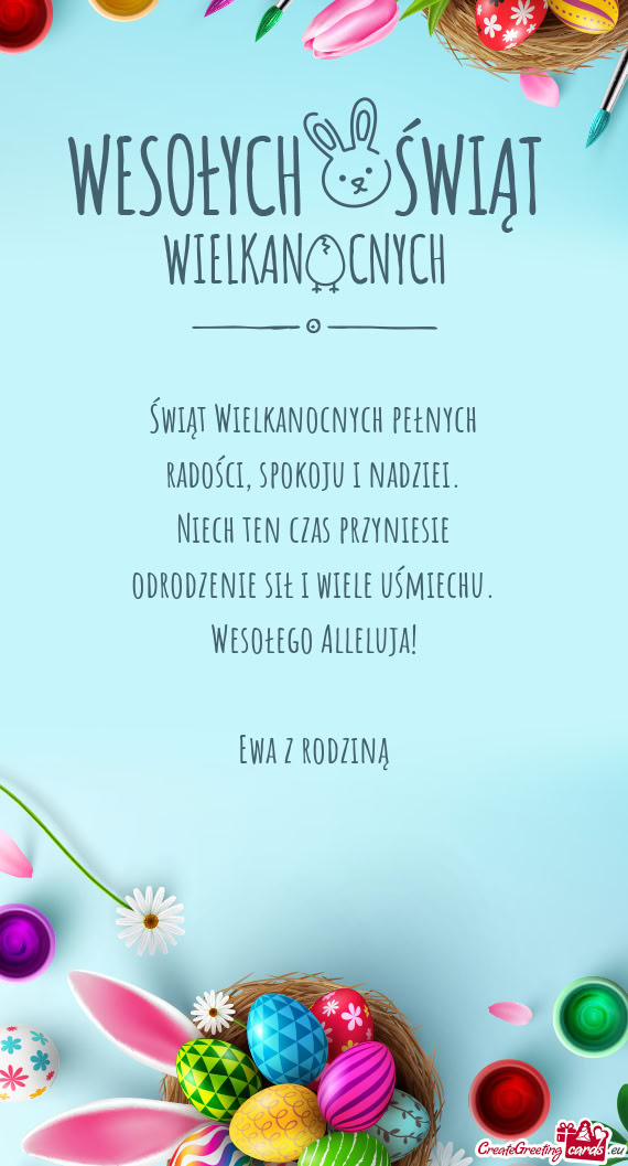 Świąt Wielkanocnych pełnych