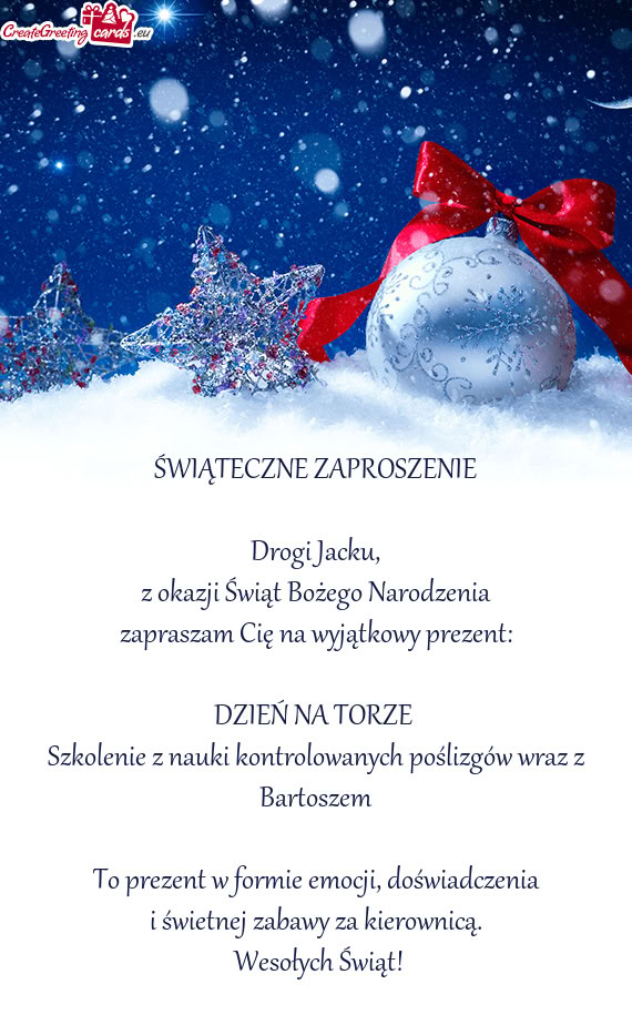 ŚWIĄTECZNE ZAPROSZENIE